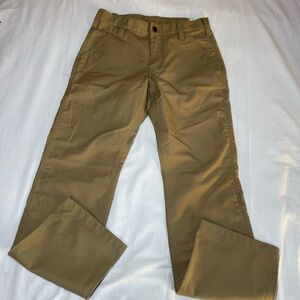 Carhartt Pants Mens 30x32 Brown Khaki Canvas Workwear Relaxed Fit Utility
